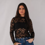 Top en dentelle seconde main