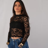 Top en dentelle seconde main